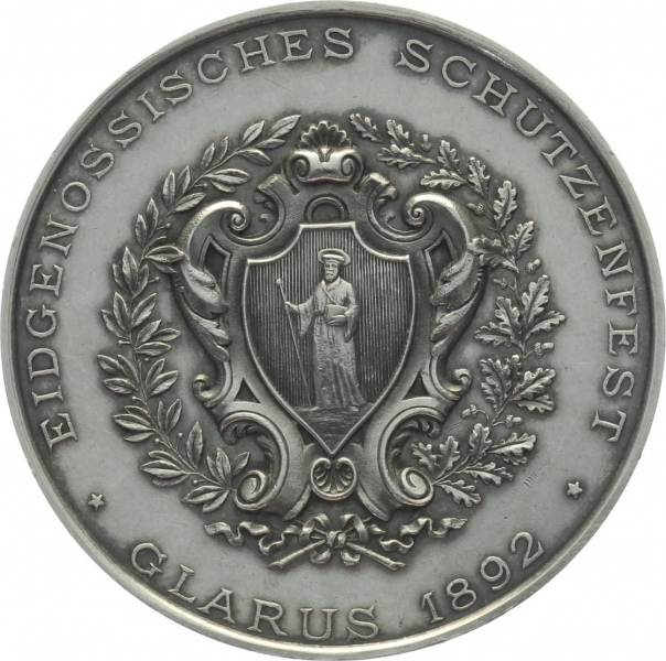 1892 Glarus - Silber - Eidgenössisches Schützenfest
